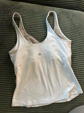 lululemon athletica Light Pink Scoop Neck Tank with Slim Straps